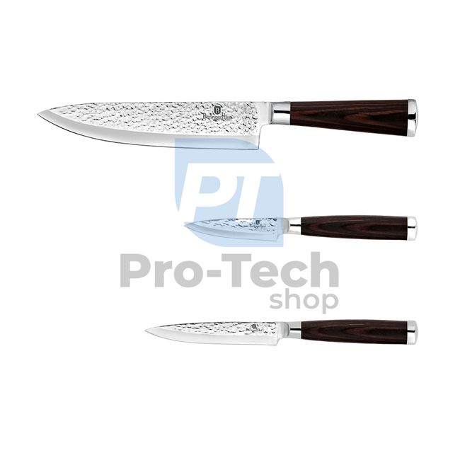 3-częściowy zestaw noży kuchennych BROWN WOOD 20655