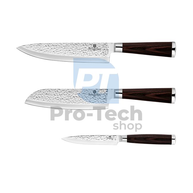 3-częściowy zestaw noży kuchennych BROWN WOOD 20656