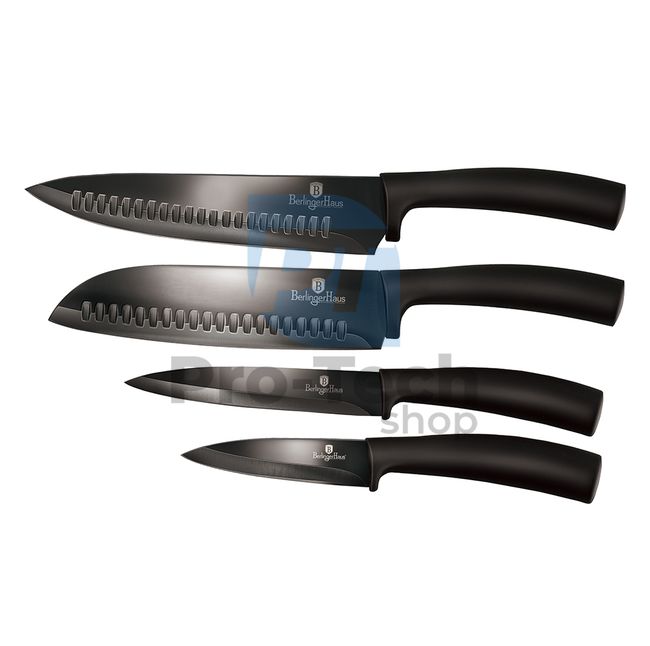 4-częściowy zestaw noży kuchennych ze stali nierdzewnej BLACK 20367