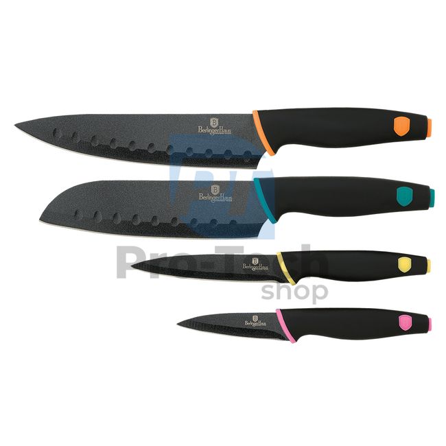 4-częściowy zestaw noży kuchennych ze stali nierdzewnej BLACK 20922