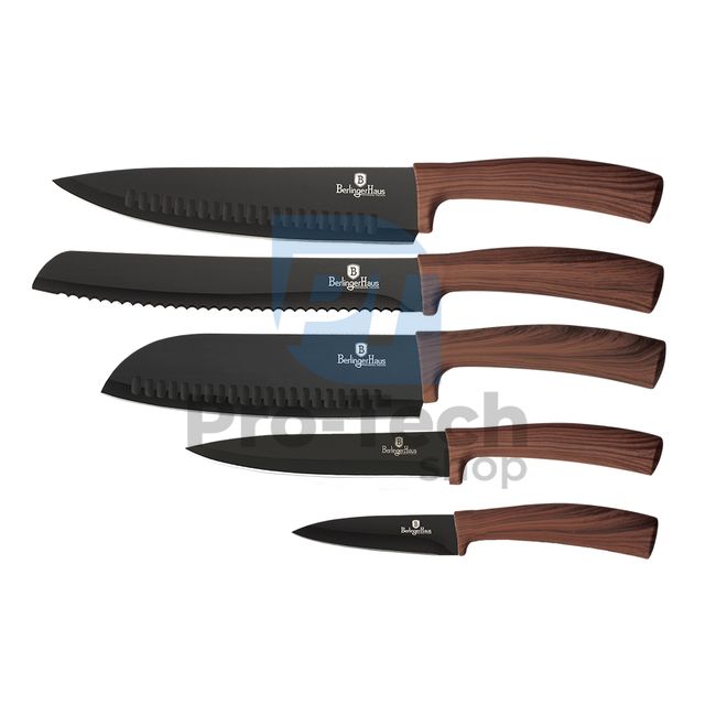 5-częściowy zestaw noży kuchennych ze stali nierdzewnej ORIGINAL WOOD 20782