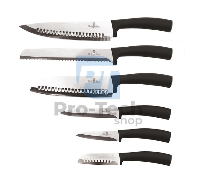 6-częściowy zestaw noży kuchennych ze stali nierdzewnej BLACK 20462