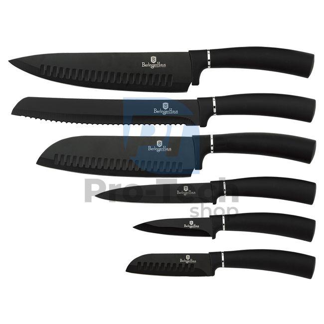 6-częściowy zestaw noży kuchennych ze stali nierdzewnej BLACK 20464