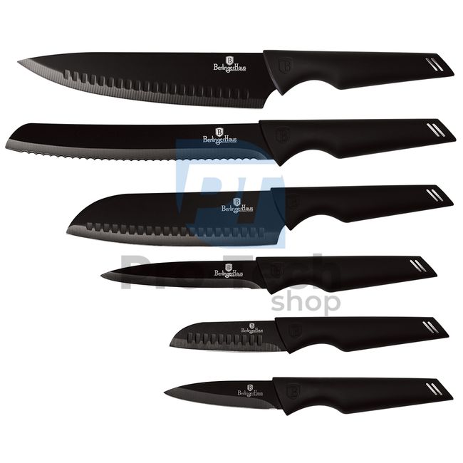 6-częściowy zestaw noży kuchennych ze stali nierdzewnej BLACK 20465