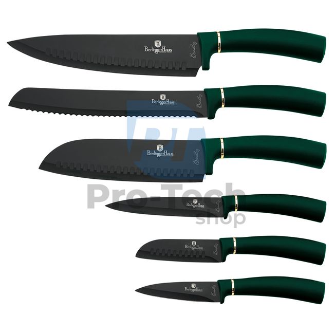 6-częściowy zestaw noży kuchennych ze stali nierdzewnej EMERALD 20165