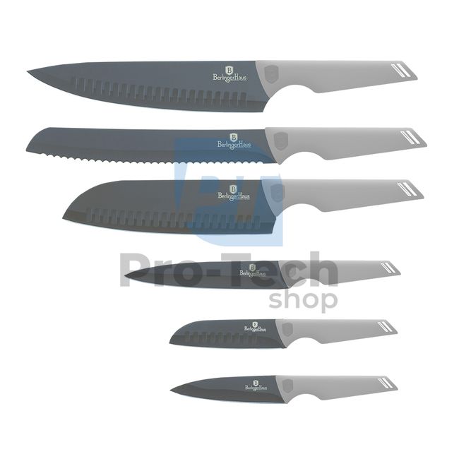 6-częściowy zestaw noży kuchennych ze stali nierdzewnej MATT GREY 20730