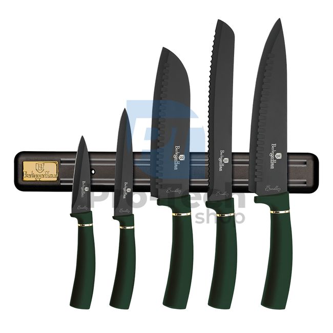 6-częściowy zestaw noży kuchennych ze stali nierdzewnej z magnetycznym uchwytem EMERALD 20168