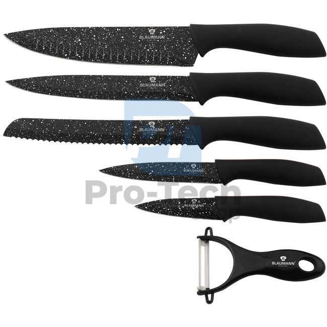 6-częściowy zestaw noży kuchennych BLACK 21155