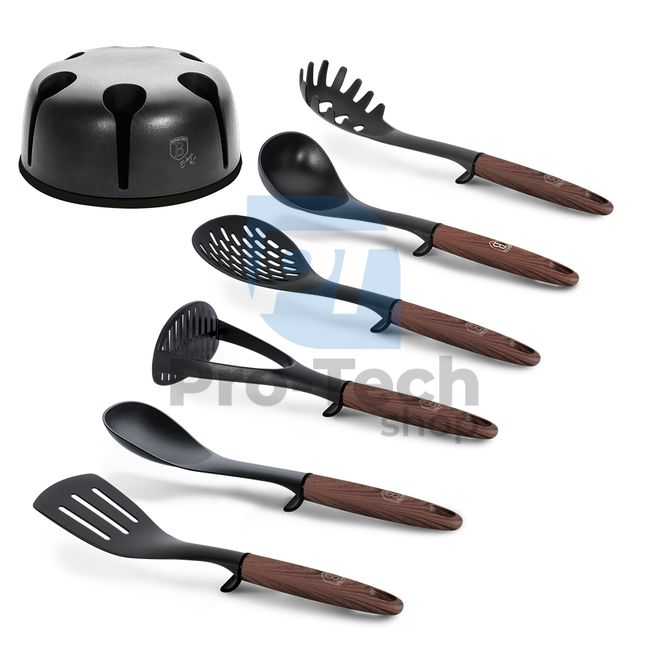 7-częściowy zestaw narzędzi kuchennych ze stojakiem EBONY ROSEWOOD 20804