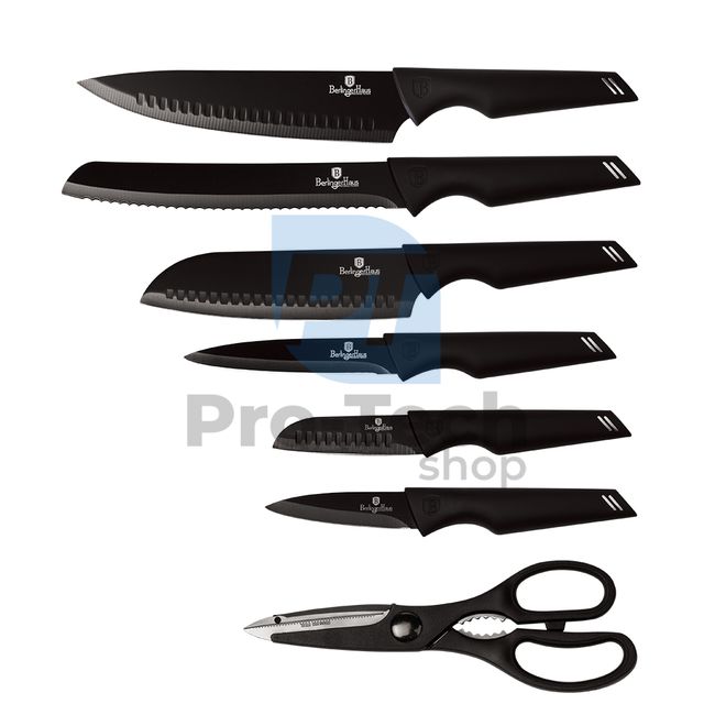 7-częściowy zestaw noży kuchennych ze stali nierdzewnej BLACK 20466