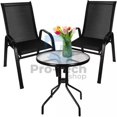 Zestaw balkonowy stolik i 2 krzesła Gardlov 20707 73963