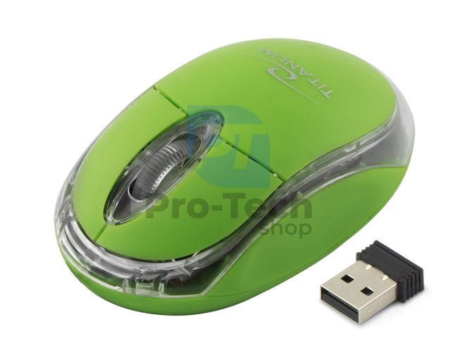 Mysz bezprzewodowa 3D USB CONDOR, zielona 73424