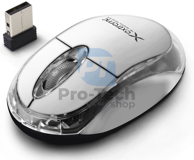 Bezprzewodowa mysz 3D USB HARRIER, biała 73448
