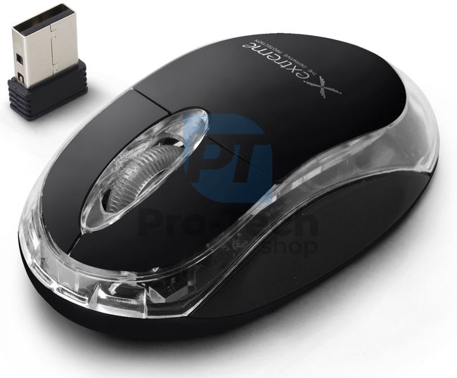 Bezprzewodowa mysz 3D USB HARRIER, czarna 73446