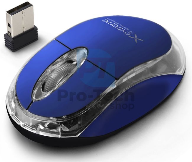 Mysz bezprzewodowa HARRIER 3D USB, niebieska 73444