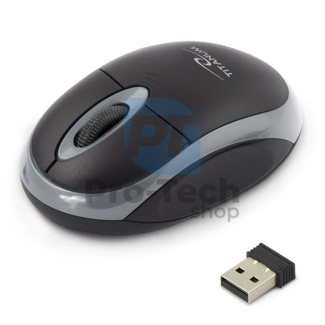 Mysz bezprzewodowa 3D USB VULTURE, czarno-szara 73419