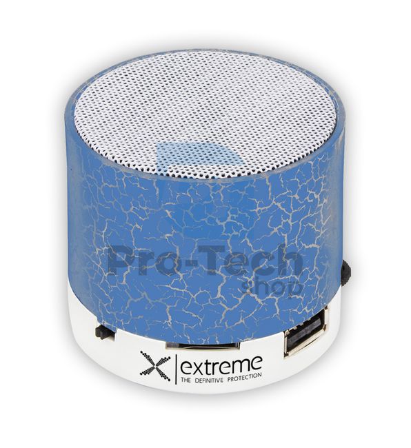 Głośnik Bluetooth z radiem FM FLASH, niebieski 73458
