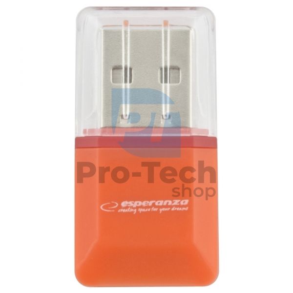 Czytnik kart MicroSD/TF USB2.0 pomarańczowy 72222