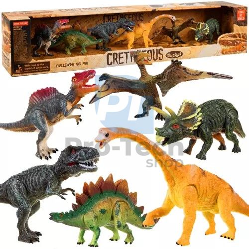 Ruchome figurki dinozaurów 6 elementów Kruzzel 74112