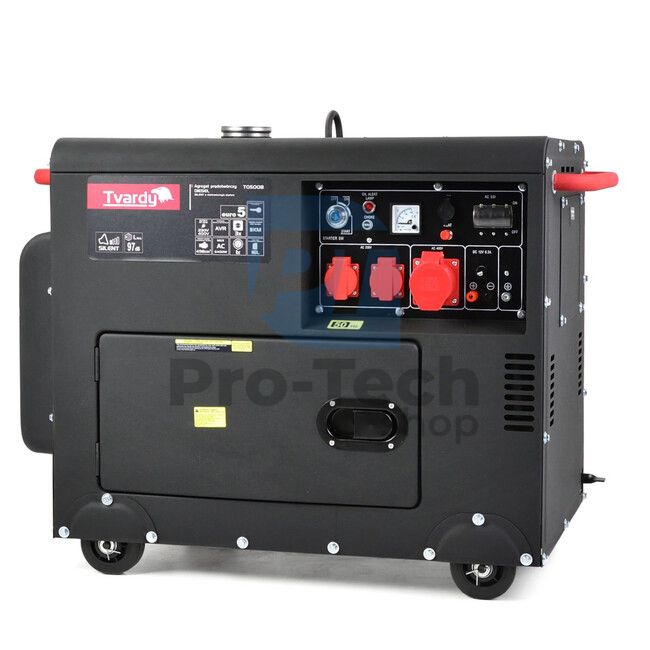 Generator prądu Diesel 6000W 230/400V z rozruchem i AVR (generator) 14467