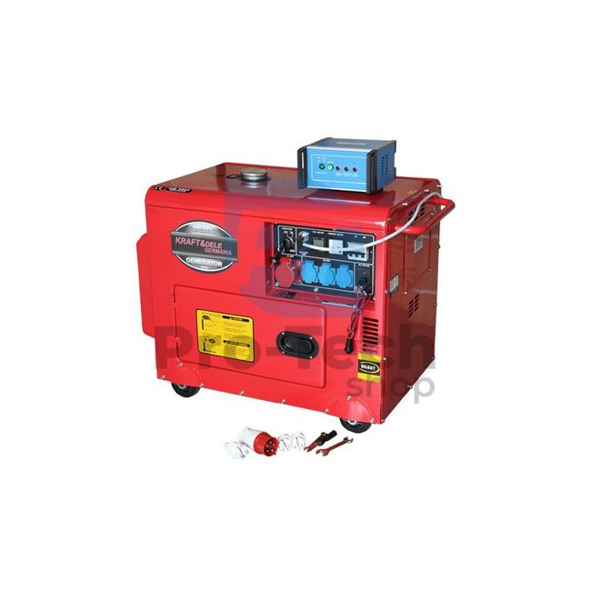 Agregat prądotwórczy diesel 7000W 230/380V z rozruchem elektrycznym i AVR (generator) 10352