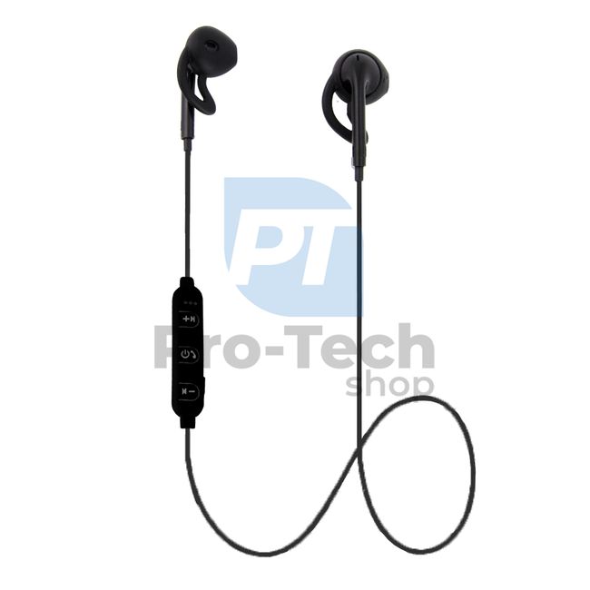 Zestaw głośnomówiący Bluetooth, sportowy, czarny 72803