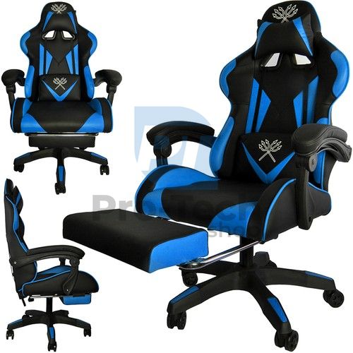 Fotel gamingowy czarno-niebieski MALATEC 74311