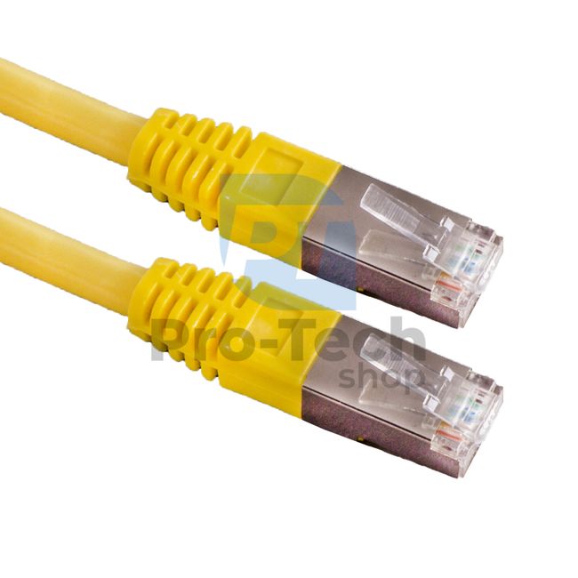 Kabel FTP Cat. 6 Patchcord RJ45, 0,25 m, żółty 72486