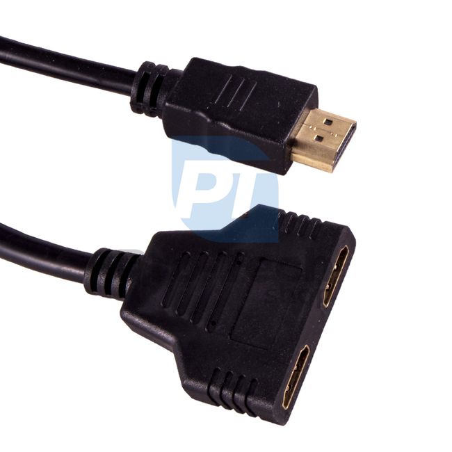 Kabel HDMI - rozgałęźnik 2HDMI 0,3 m 72360