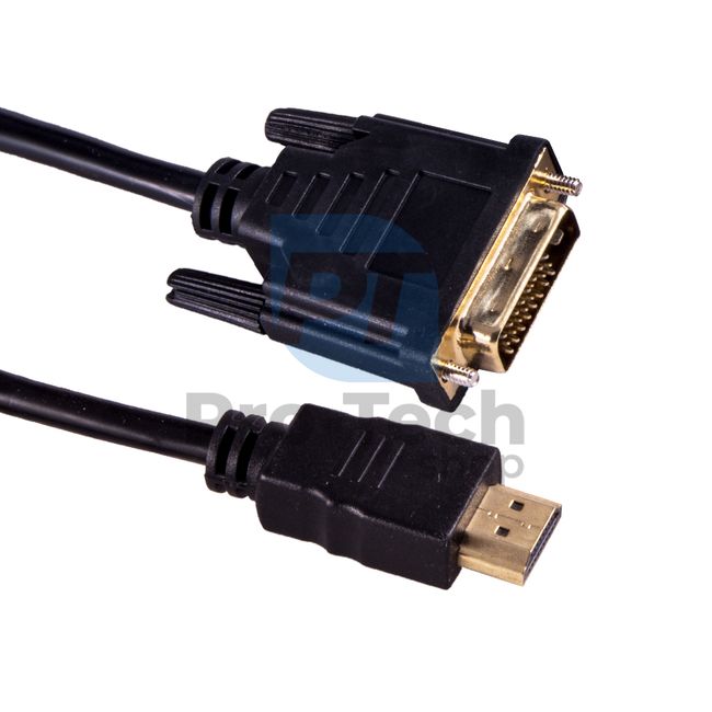 Kabel HDMI - DVI 2 m, pozłacane złącza 72357