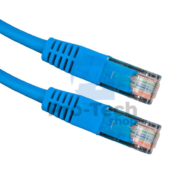 Kabel UTP Cat. 5E Patchcord RJ45, 0,5 m, niebieski 72436