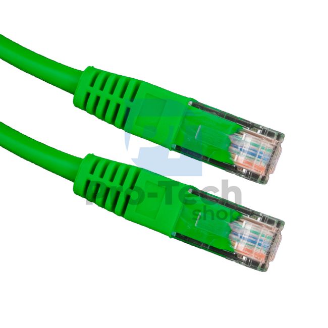 Kabel UTP Cat. 5E Patchcord RJ45, 10 m, zielony 72468