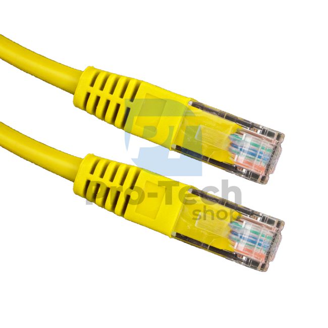 Kabel UTP Cat. 5E Patchcord RJ45, 2 m, żółty 72453