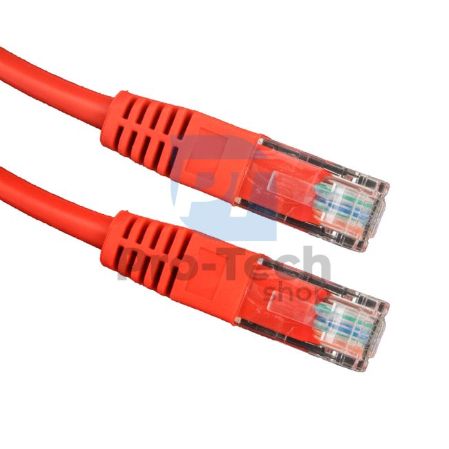 Kabel UTP Cat. 6 Patchcord RJ45, 0,5 m, czerwony 72479