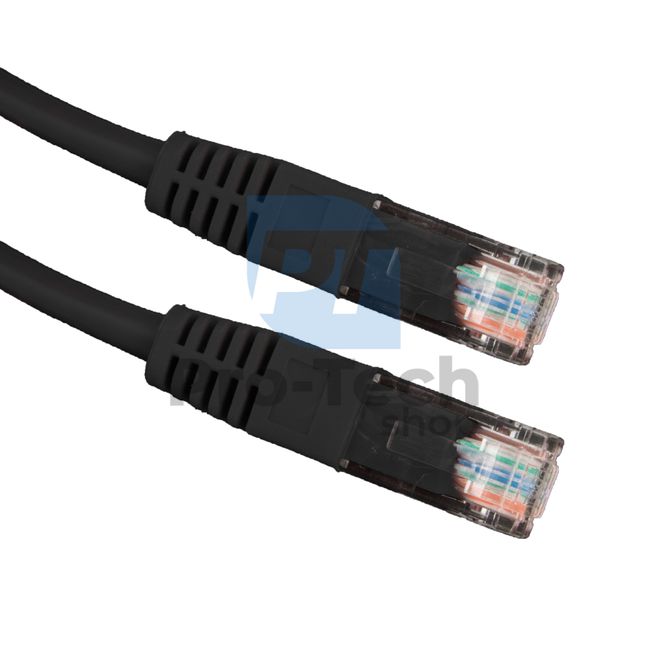 Kabel UTP Cat. 6 Patchcord RJ45, 0,5 m, czarny 72478
