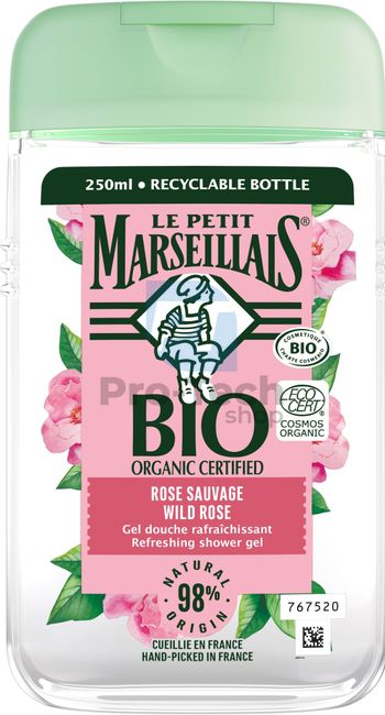 Le Petit Marseillais Bio Kremowy żel pod prysznic dzika róża 250ml 30595