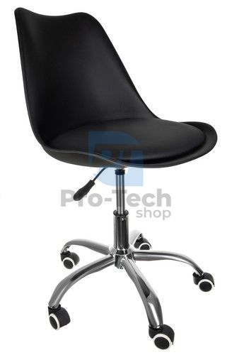 Obrotowe krzesło biurowe czarne 74832