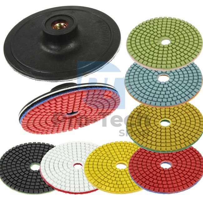 Zestaw tarcz diamentowych do Velcro P50-3000 7szt 40013