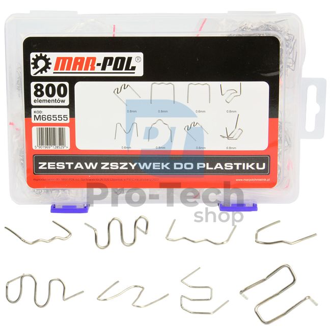 Zestaw zszywek plastikowych 800 szt. 40422