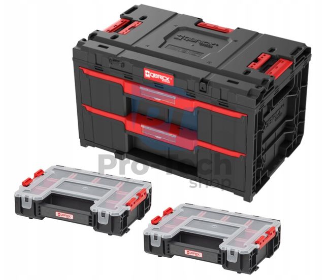 Zestaw: Skrzynka narzędziowa QS ONE Szuflada 2 Toolbox 2.0 + 2x QR Organizer 300 60080