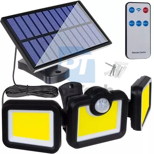 Lampa solarna 171 LED z panelem zewnętrznym Izoxis 75175