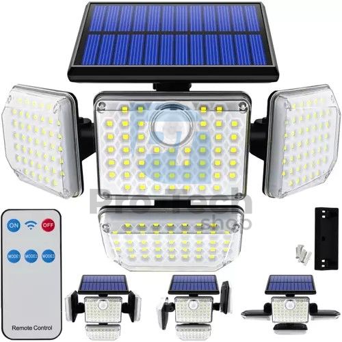 Lampa solarna 181 LED z panelem zewnętrznym Izoxis 75176