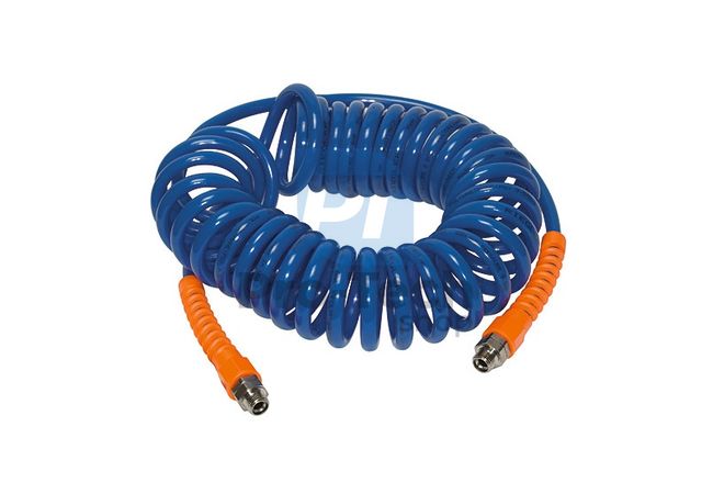 Wąż pneumatyczny spiralny z końcówką obrotową z końcówką obrotową PU 4 m 10 mm x 12 mm 3/8 P Asta UCS98A237504FCS-P 04073