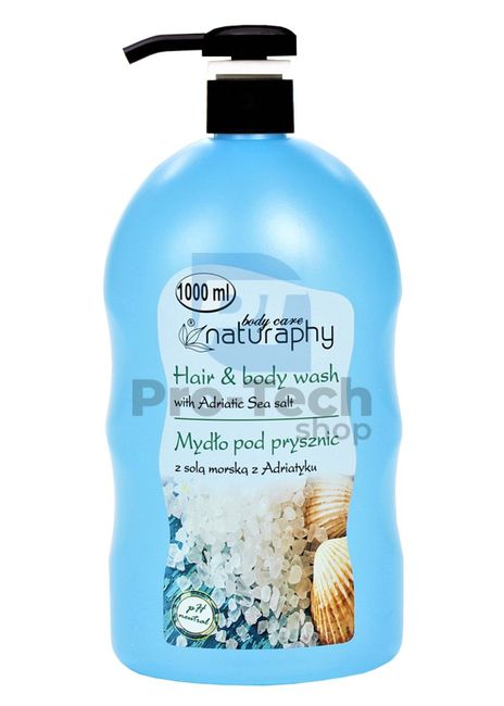 Żel pod prysznic i szampon 2w1 sól morska Naturaphy 1000ml 30078