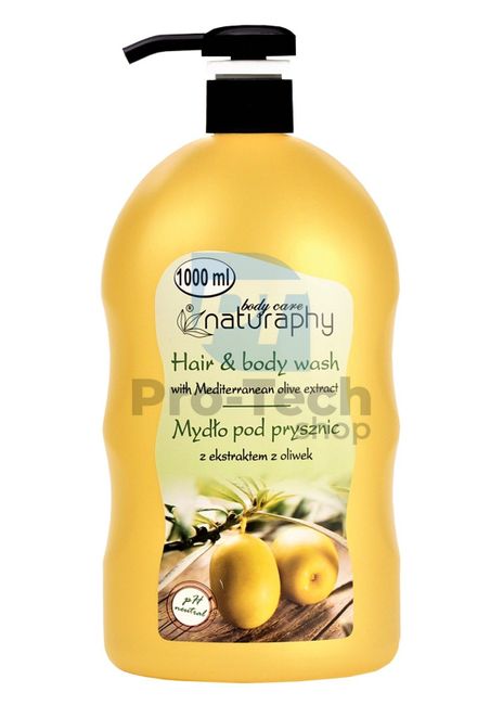 Żel pod prysznic i szampon 2w1 z ekstraktem z oliwek Naturaphy 1000ml 30038