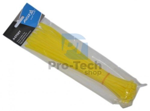 Opaski zaciskowe 5x250 mm żółte 50 szt. A-CT52Y 12339