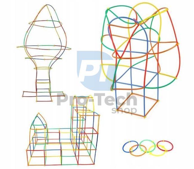 Zestaw konstrukcyjny klocki słomki 408 elementów 75221