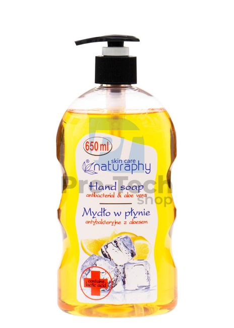 Antybakteryjne mydło w płynie cytryna i aloes Naturaphy 650ml 30017