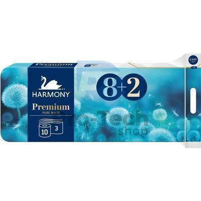 Papier toaletowy 3-warstwowy HARMONY PREMIUM - 8+2 szt. 30502