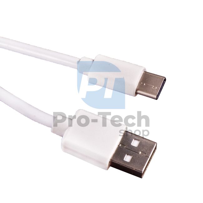 Kabel USB-C 2.0, 1 m, biały 72374